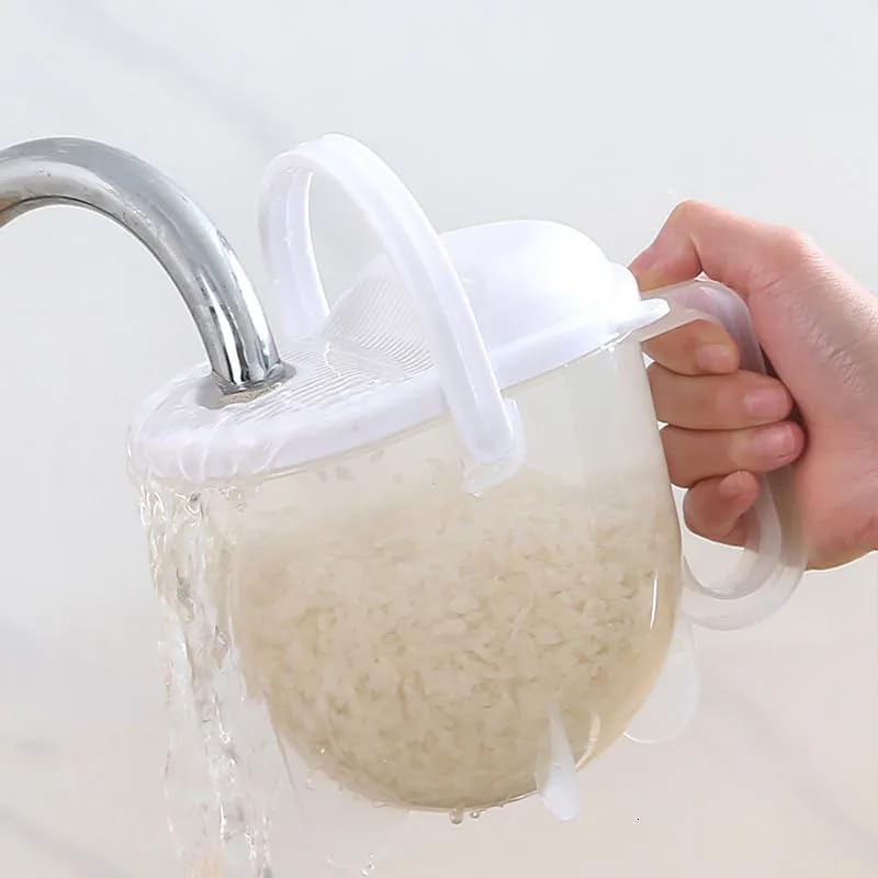 LASALE Rice Washing Bowl Rice Colander for Cereals Draining Rice Filtering Storage Washing Household tool - Image 5