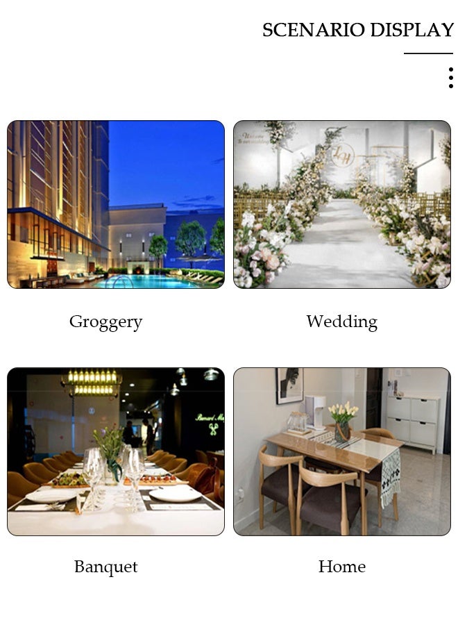 DUNISO Crinkle Voile Table Runner 35x118 Inch, Sheer Chiffon Table Scarf for Wedding Party Decor  Boho Gauze Tablecloth for Birthday Baby Shower，Dining Decor， Valentine’s Day， Easter，Pink - Image 3