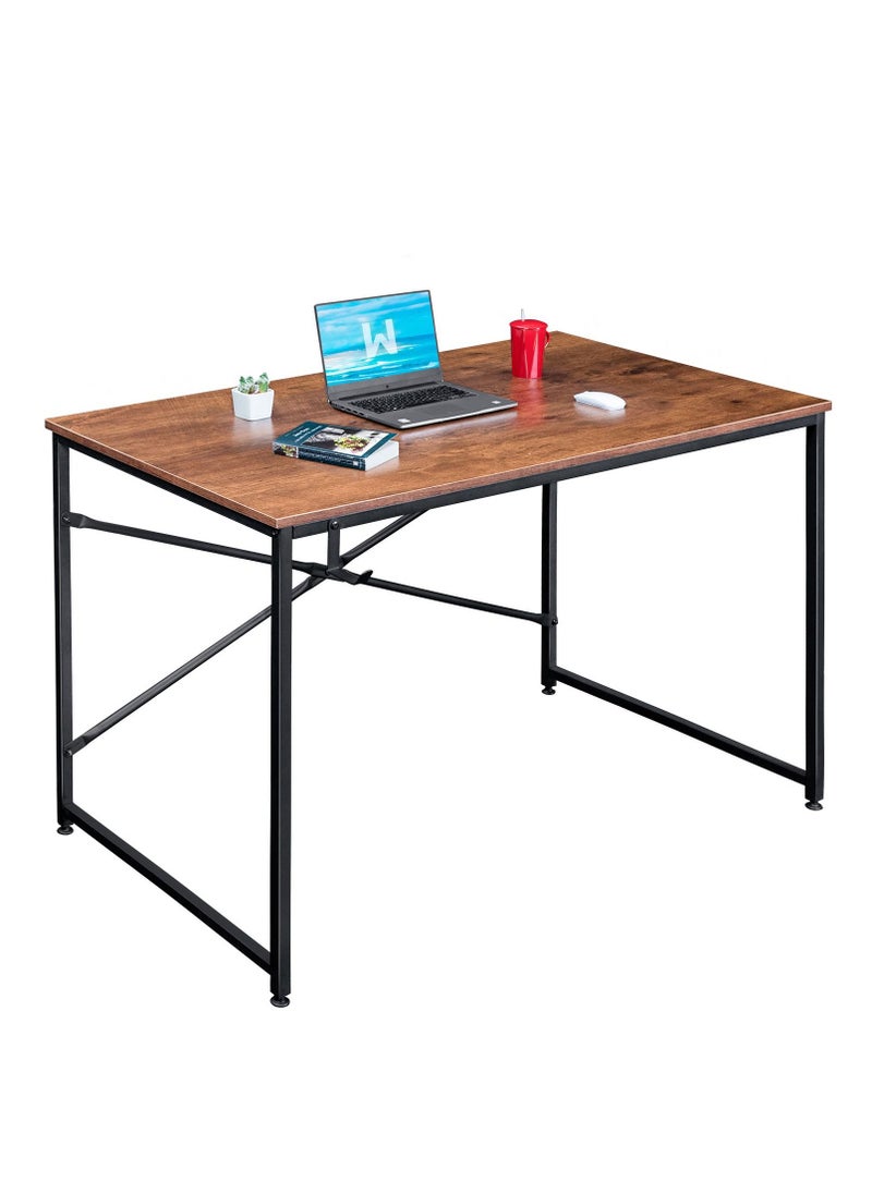 Home Gallery Wooden Brown Office Desk Modern Style 90 cm  - Image 2