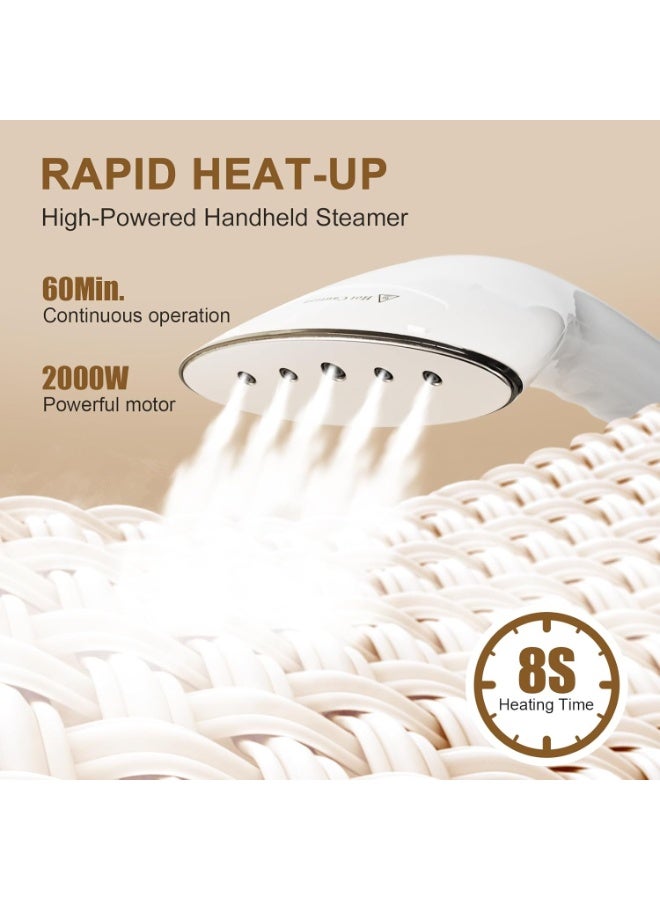 Stanew Garment Steamer Standing for Clothes, STANEW 2000w 2.5 L Water Tank with Garment Hanger and Height Adjustable Ironing Board, Steam Iron 8 Second Heating Time, 43 G/Min, 11 Steam Settings for Crease - Image 5