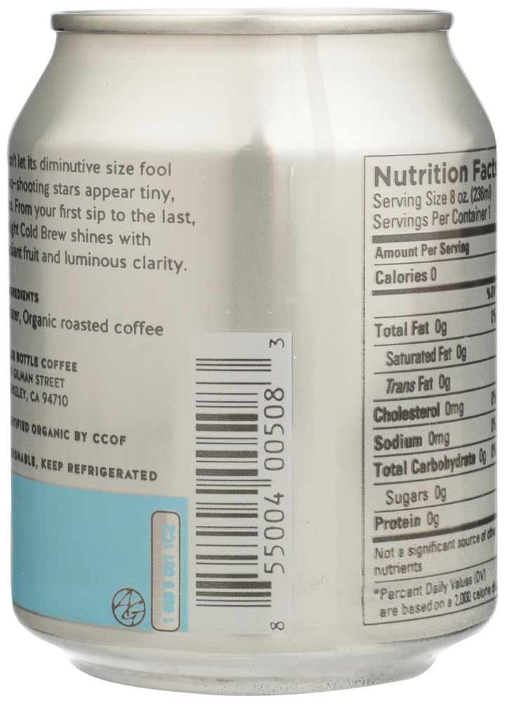 Blue Bottle Coffee medium roast - Cold Brew Coffee (6 pack) 8oz can - Image 3