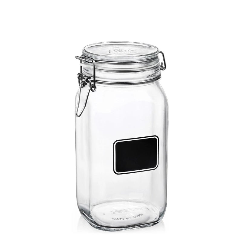 Bormiolio Rocco Jar with Chalkboard 508 Oz