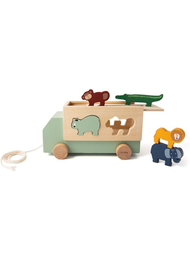 Trixie Baby Wooden Truck with Animal Shapes - Image 1