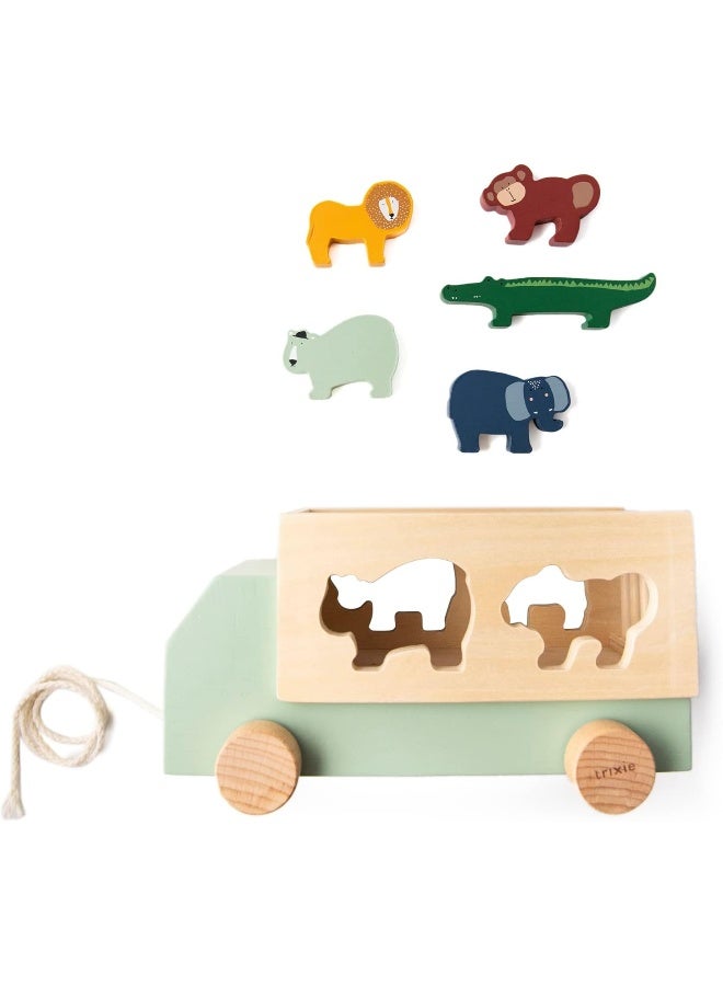 Trixie Baby Wooden Truck with Animal Shapes - Image 2