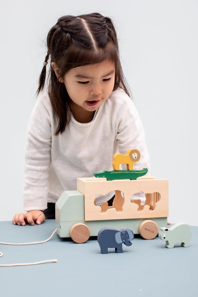 Trixie Baby Wooden Truck with Animal Shapes - Image 5