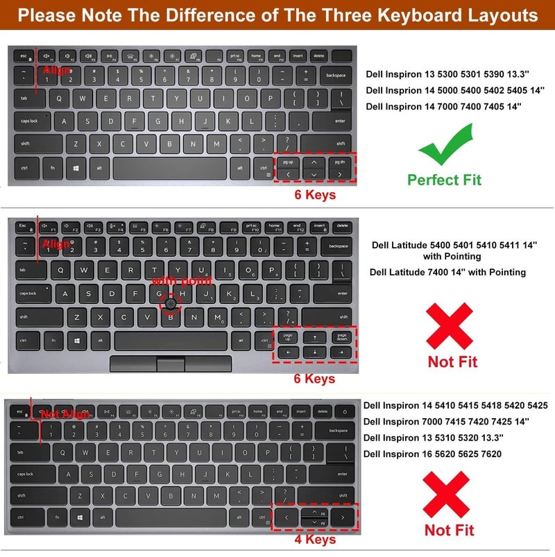 Oaky Keyboard Cover for Dell G15 Series 15.6" Gaming Laptops – Compatible with G15 5510, 5511, 5515, 5520, 5525, 5530, 5535 – Soft Silicone Keyboard Skin Protector - Silicon Black - Image 2