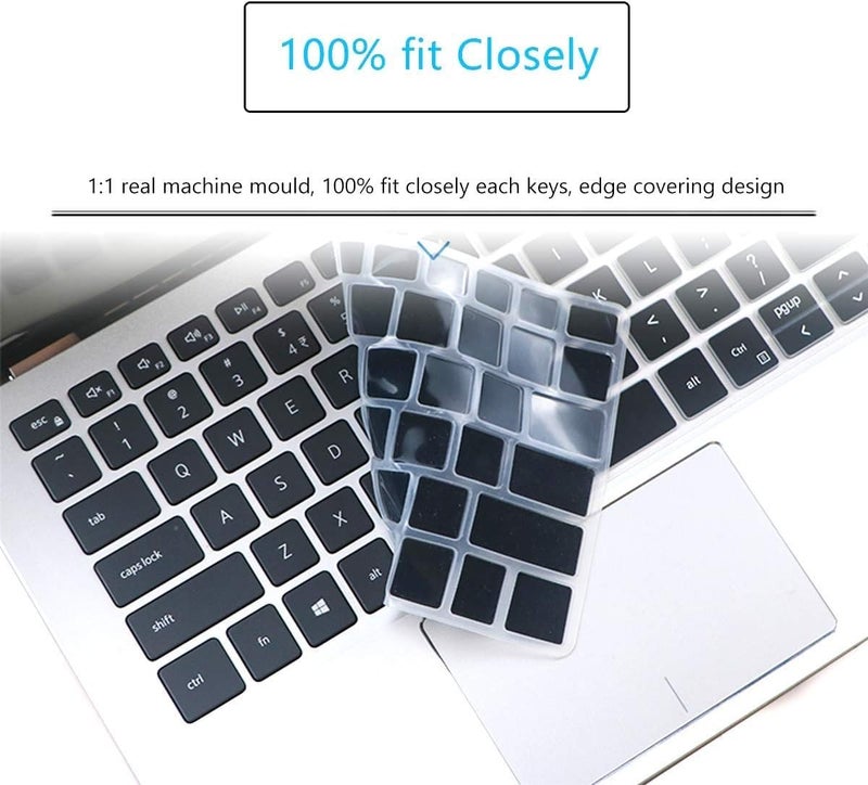 Oaky Keyboard Cover for Dell G15 Series 15.6" Gaming Laptops – Compatible with G15 5510, 5511, 5515, 5520, 5525, 5530, 5535 – Soft Silicone Keyboard Skin Protector - Silicon Black - Image 3