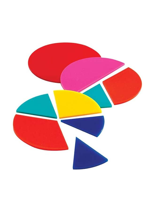 Learning Resources Rainbow Fraction Circles (51-Piece Set, 9Cm, Multi-Color Plastic, Ages 6+) - Image 3