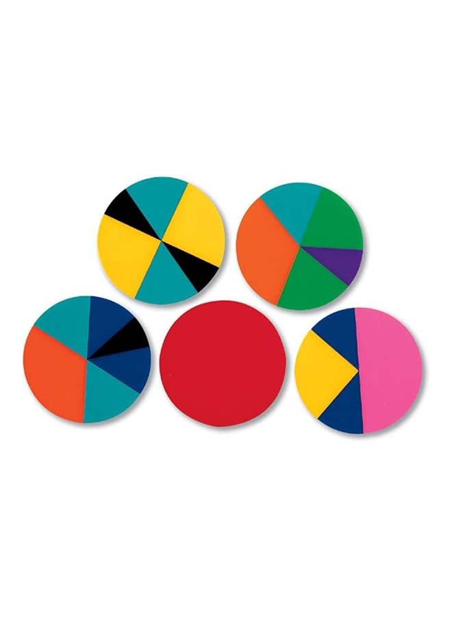 Learning Resources Rainbow Fraction Circles (51-Piece Set, 9Cm, Multi-Color Plastic, Ages 6+) - Image 1