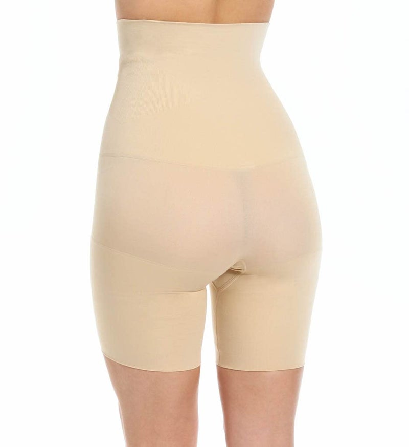Maidenform womens Waist Slimmer thigh shapewear, Black, Large US - Image 4