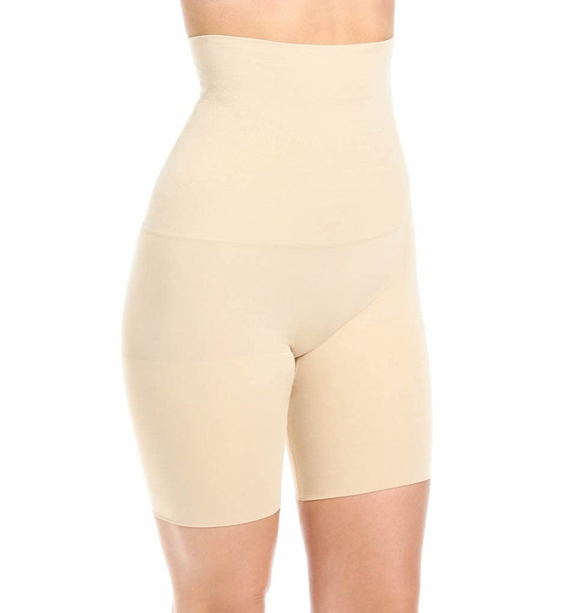 Maidenform womens Waist Slimmer thigh shapewear, Black, Large US - Image 2