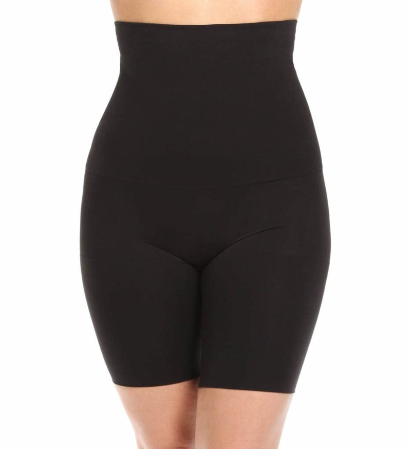Maidenform womens Waist Slimmer thigh shapewear, Black, Large US - Image 3