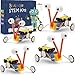 BeAndge 4 Set Bulk Robot Kits for Kids 812 STEM Crafts Robotics Science Projects STEM Toys for Boys Girls Electronics Building Craft Kit Classroom Activities 1st 2nd 3rd Grade 8 9 10 11 12 Year Old - Image 2