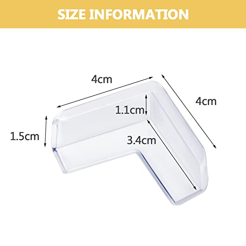 AIXMEET 8 pack Corner Protector for Baby, Clear Corner Protectors , Furniture Corner Guard & Edge Safety Bumpers , Baby Proof Bumper , Furniture & Table Edges Furniture & Sharp Corners Baby Proofing (L Shape) - Image 4