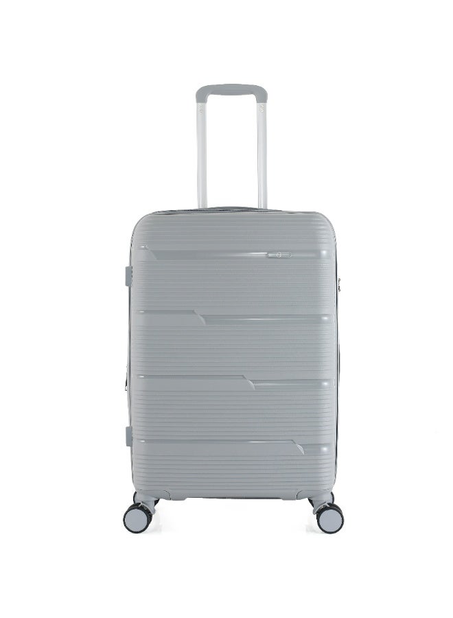 اتش تي اجعل كل رحلة أكثر سلاسة مع حقيبة أمتعة إتش تي المُفحصة، المصممة للمسافرين الذين يُقدّرون الأمان والقوة والبساطة. تتضمن هذه المجموعة حقيبة مُفحصة مقاس 24 بوصة، مثالية لجميع أنواع الرحلات، من الرحلات الليلية إلى العطلات الطويلة.  صُنعت الحقائب من غلاف صلب متين من البولي بروبيلين (PP)، وهي مقاومة للخدوش والصدمات للحفاظ على أمتعتك آمنة. تنزلق عجلات دوارة ناعمة في موديلات 24 بوصة بسهولة على أي تضاريس - من الشوارع المرصوفة بالحصى إلى صالات المطارات. يتيح مقبض العربة التلسكوبي المزود بزر ضغط حركة مريحة ويُضبط ليناسب طولك.  كل حقيبة مبطنة بالكامل بقماش 210D وجيوب شبكية بسحاب للحفاظ على أغراضك محمية ومنظمة. لمزيد من راحة البال، تتميز موديلات 24 بوصة بسحابات مزدوجة الأسنان مضادة للسرقة، مقاومة للانحشار ومتينة.  إليك ما ستحصل عليه  حقيبة متوسطة الحجم مقاس ٢٤ بوصة (١٧.٣ × ٩.٨ × ٢٦ سم) - وزن ٣.٤ كجم وسعة ٦٥ لترًا، تكفي من ٤ إلى ٧ أيام. - Image 1