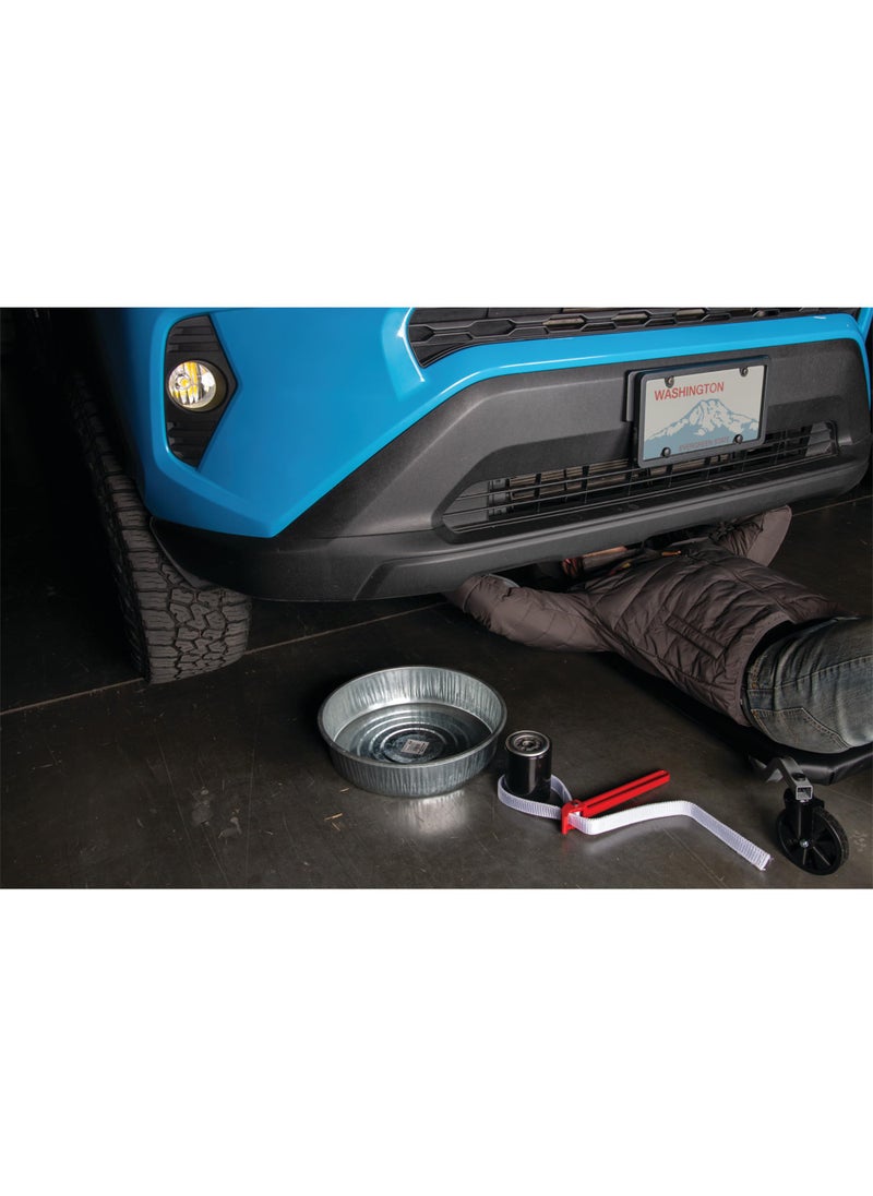 Performance Tool Performance Tool W2150 12-Inch Aluminum Strap Wrench with Double Thick Nylon Strap for Tightening or Loosening Pipes and Fittings up to 9-Inches  - Image 4
