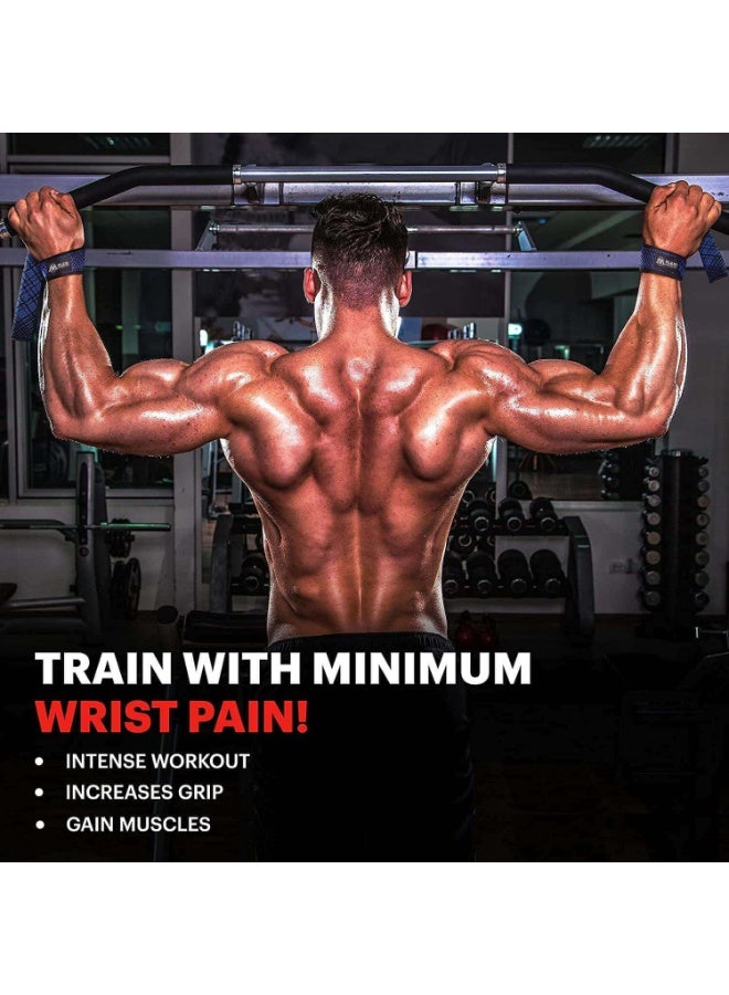 FLEXI MUSCLES أحزمة رفع العضلات المرنة - أحزمة معصم لدعم الوزن الأقصى لرفع الأثقال للرفعات الميتة، السحب والرفع الثقيل - مصنوعة من النيوبرين القابل للتوسيع والقطن للراحة. مثالية للرجال والنساء - Image 3