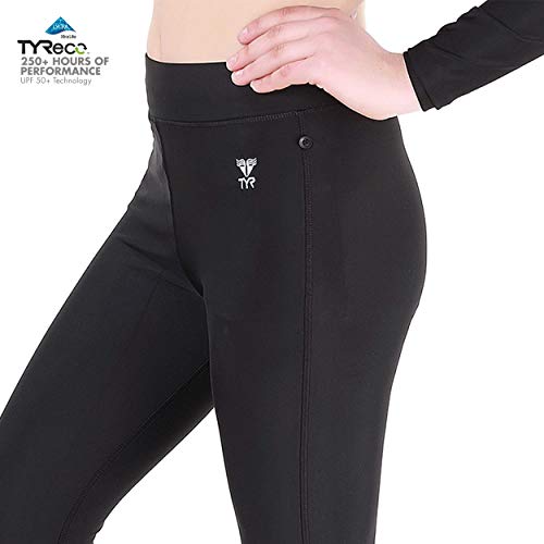 TYR Eco Nylon lycra Capri, XXL/40 (Black) - Image 2