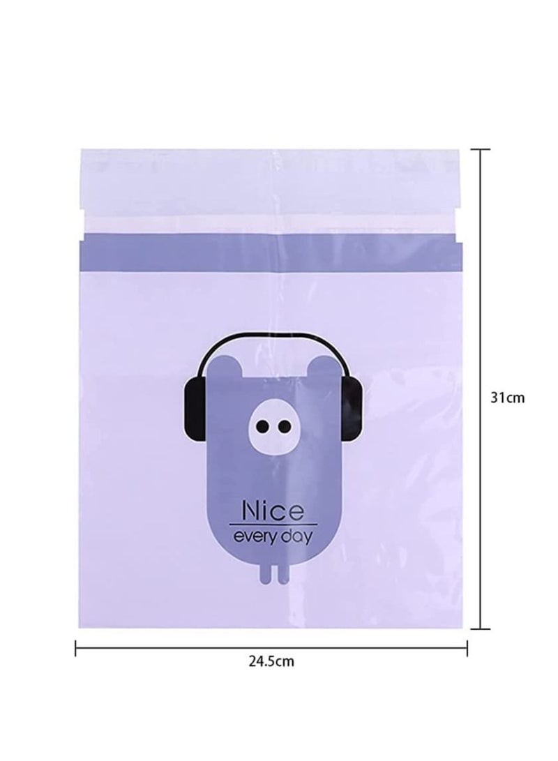 Trash Bag Eco friendly portable reusable Easy Stick-On Disposable Leak Proof Self-Adhesive Waterproof Sealable Suitable for Cars Kitchens Bedrooms Study Rooms Travel Camping Office 60pcs - Image 2