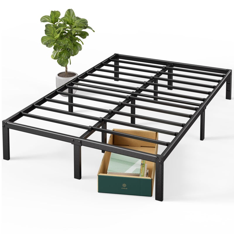 ZINUS 14 Inch Elias Metal Platform Bed Frame Steel Support No Box Spring Needed Easy Assembly King