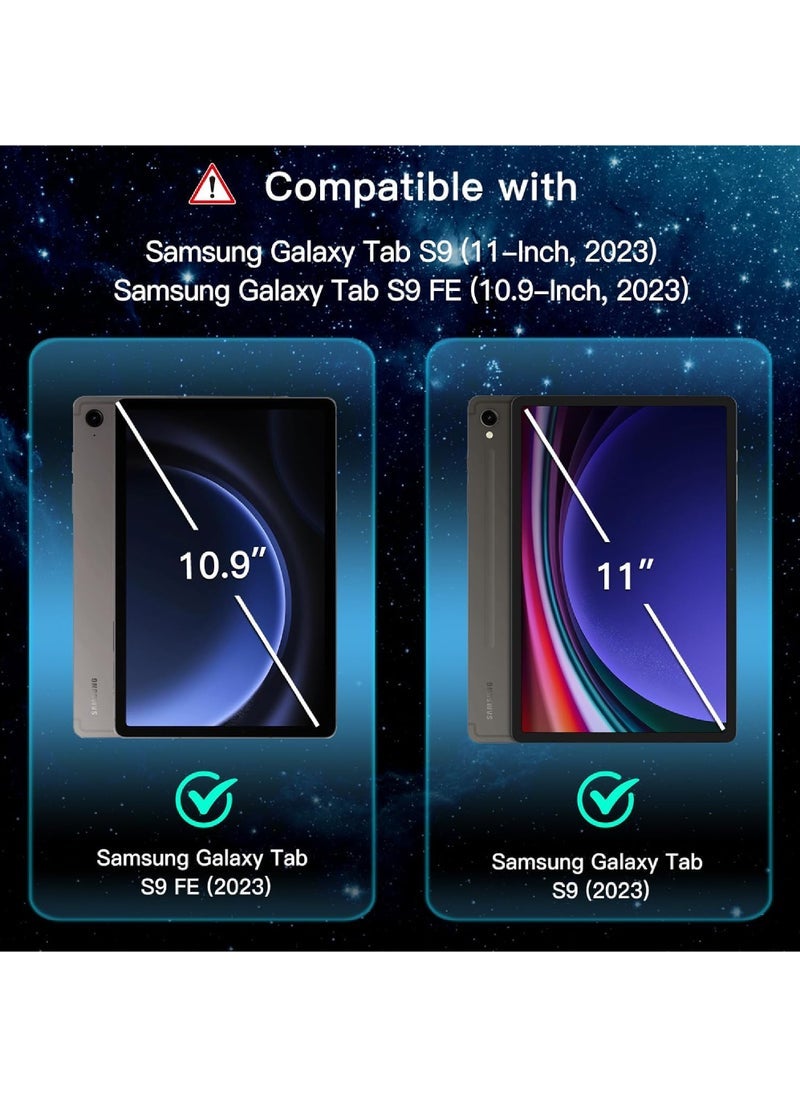 Captaintech 2-in-1 Tempered Glass Screen Protector for Samsung Galaxy Tab S9 11 u0026 Tab S9 FE 10.9 – HD Clear with Easy Installation Frame (1-Pack) - Image 2