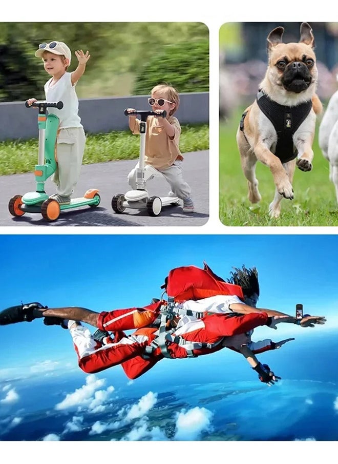 Generic 2025 New 180° Rotating Screen Thumb Camera, 2.7K Mini WiFi Sports Camera HD Camera, with 1.47IPS Screen Outdoor Magnetic Camera, with 32GB Memory Card, Suitable for VLOG, Travel, Cycling Life Recording Mini Camera  - Image 4