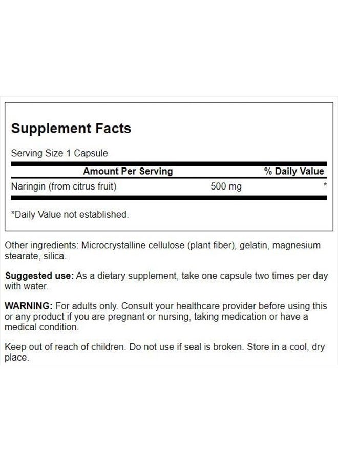 SWANSON Naringin 500 Milligrams 60 Capsules - Image 2
