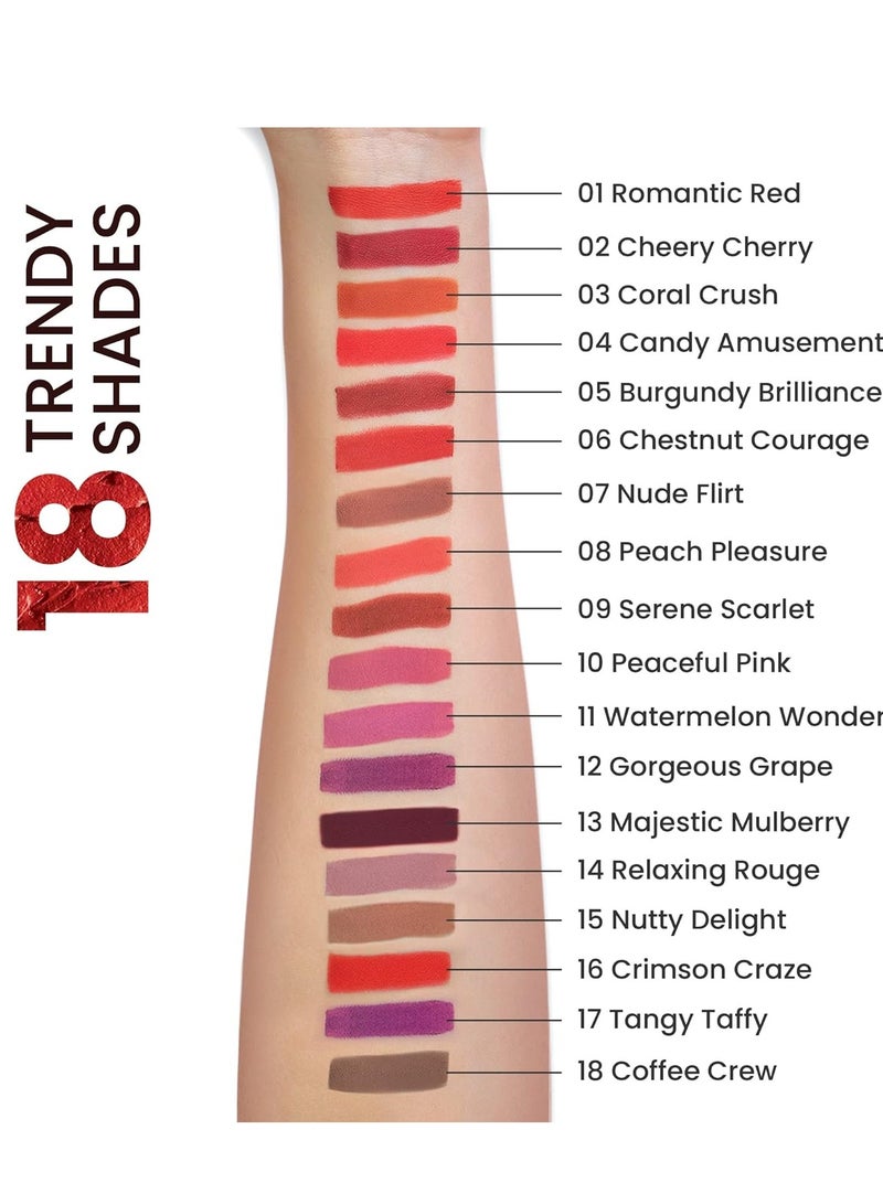 مارس أحمر شفاه طويل الأمد من مارس للنساء، 3.5 جم 12 جورجيوس جريب - Image 2