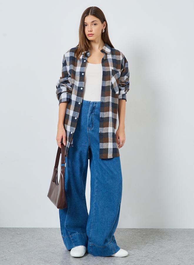 Styli Women Checked Long Sleeve Shirt - Image 2