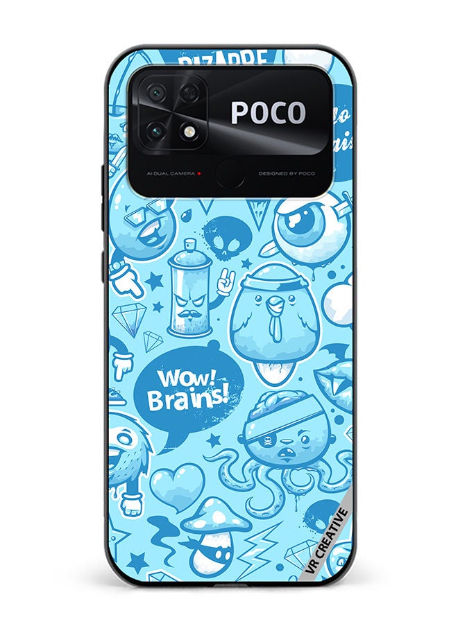 VR CREATIVE Protective Case Cover For Xiaomi Poco C40 Cold Street Art Design Multicolour - Image 1