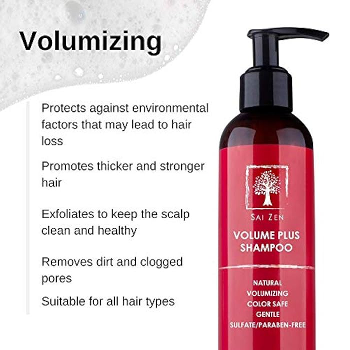 Sai Zen Volume Plus Set | Volumizing Shampoo 8 oz. & Scalp Therapy Spray 4 oz. | Anti-Thinning Formula | Made in USA | Sulfate, Alcohol & Paraben Free - Image 4