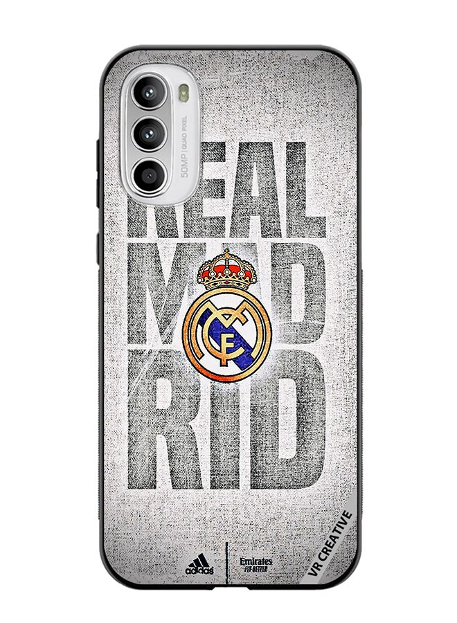 VR CREATIVE Protective Case Cover For Motorola Moto G82 Real Madrid Logo Design Multicolour - Image 1