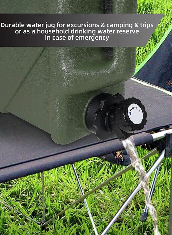 Garlo Portable Water Containers with Spigot, 3.2 Gallon (12L) Water Jug, Water Tank With Tap, Multifunction Water Storage Containers for Camping Outdoor Hiking Water Storage Bucket, Drink - Image 4