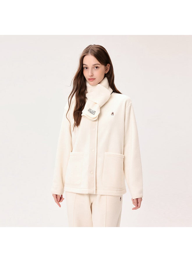 Hush Puppies Long-sleeve Fleece Round-neck Women's Jacket For Autumn And Winter - Image 5