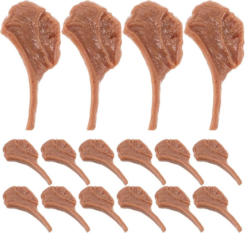 Cabilock 50 Pcs Realistic Mini Steak Toy Simulation Food Kitchen Decor Photography Props - Image 2