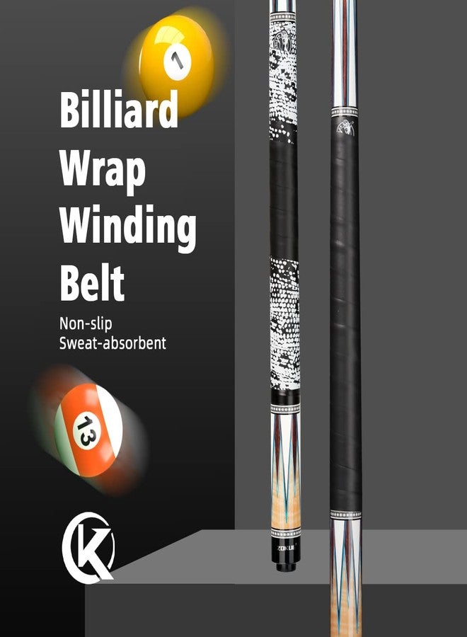 KONLLEN Billiard Cue PU Grip Protector Butt Sleeve Pool Cue Carom Snooker Cue 150cm Billiards Accessories - Image 2