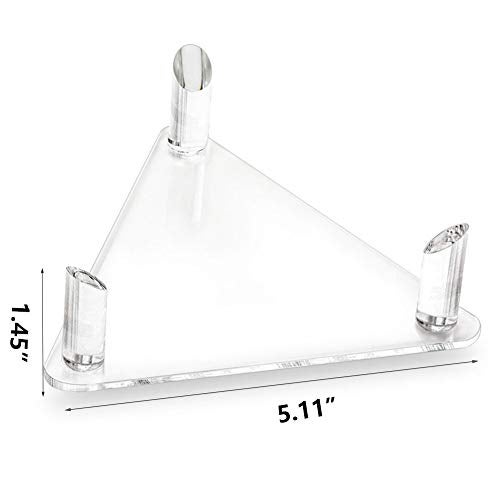 Tasybox Acrylic Ball Stand Holder, Sports Ball Storage Display Rack for Basketball Football Volleyball Soccer Rugby Balls 2 Pack Clear - Image 3