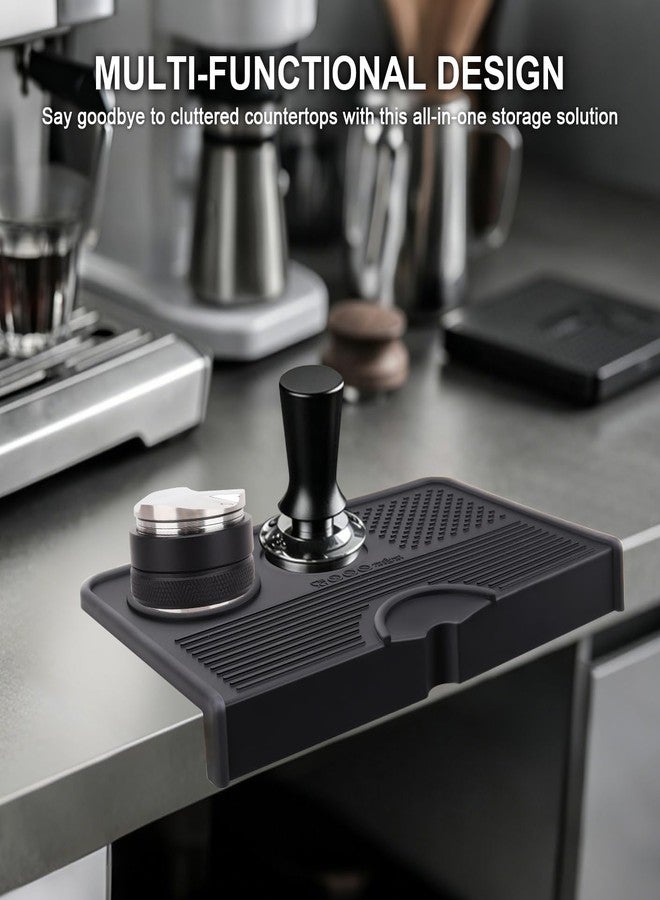 GreeSuit Espresso Tamping Mat, Coffee Tamper Silicone Mat for Portafilter, 10.5''x 5.5'' Portafilter Mat for Barista Espresso Machine Acceessories, Waterproof & Heat Resistant - Image 2