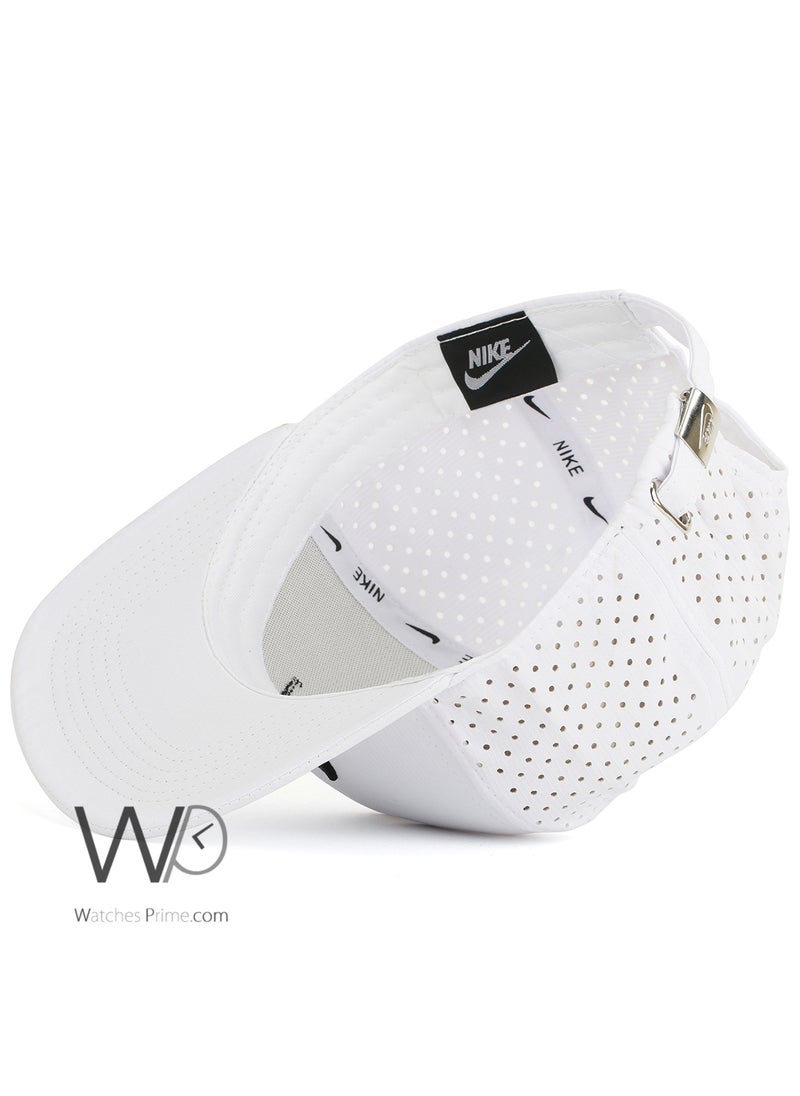 NIKE ORIGINAL Nike Snapback hip hop Cap White Color Cotton Hat For Men  - Image 4
