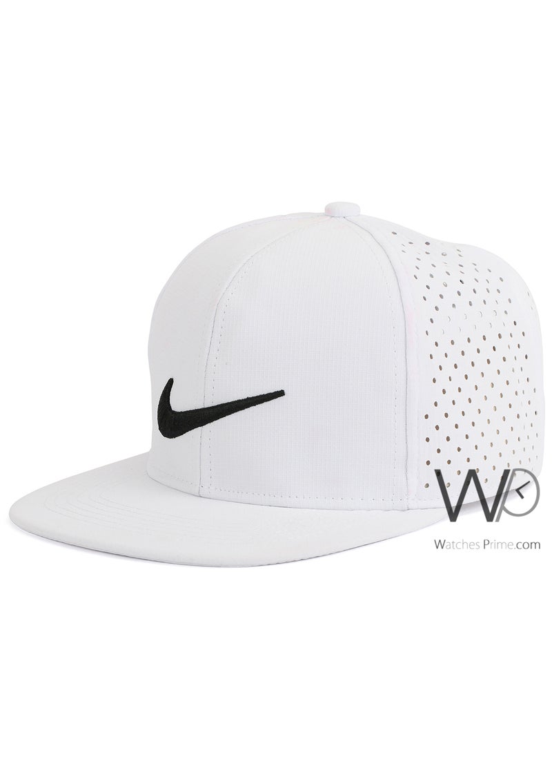 NIKE ORIGINAL Nike Snapback hip hop Cap White Color Cotton Hat For Men  - Image 1