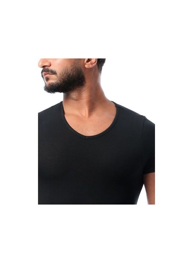 Mesery Mesery(V) Neck - For Men-Black  - Image 3