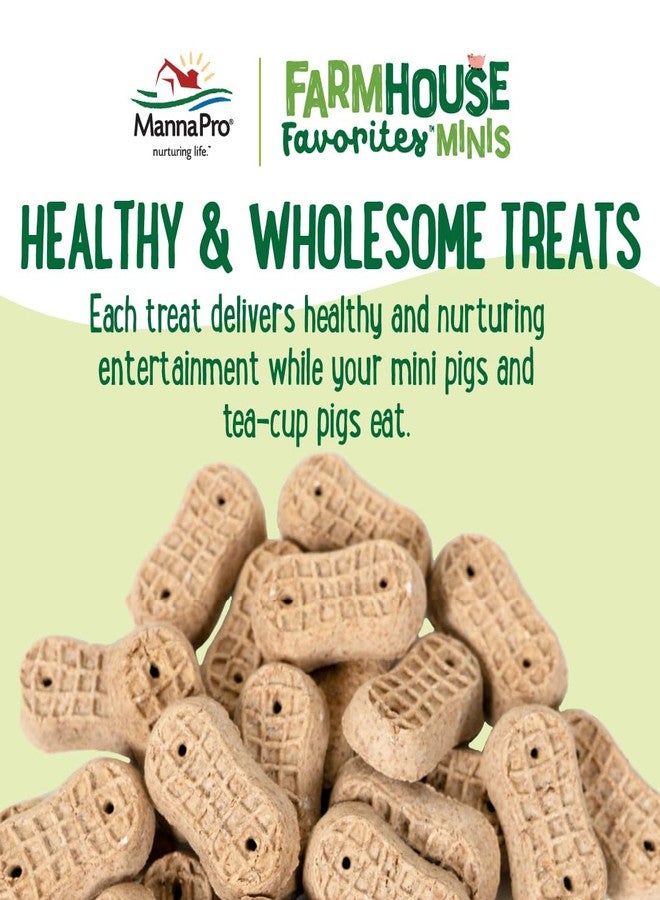 Manna Pro Farmhouse Favorites Mini Pig Treats, Baked Snack for Mini and Teacup Pigs, Hand-Mixed, Peanut Butter Flavored, Supports Training and Bonding, Premium Treats for Small Pigs, 3 lb Bag - Image 5