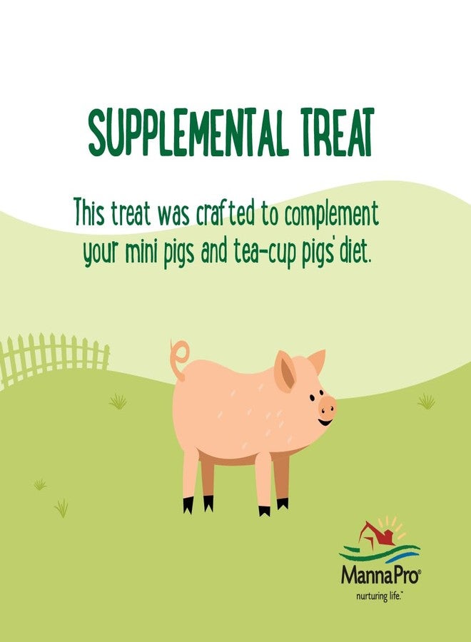 Manna Pro Farmhouse Favorites Mini Pig Treats, Baked Snack for Mini and Teacup Pigs, Hand-Mixed, Peanut Butter Flavored, Supports Training and Bonding, Premium Treats for Small Pigs, 3 lb Bag - Image 4