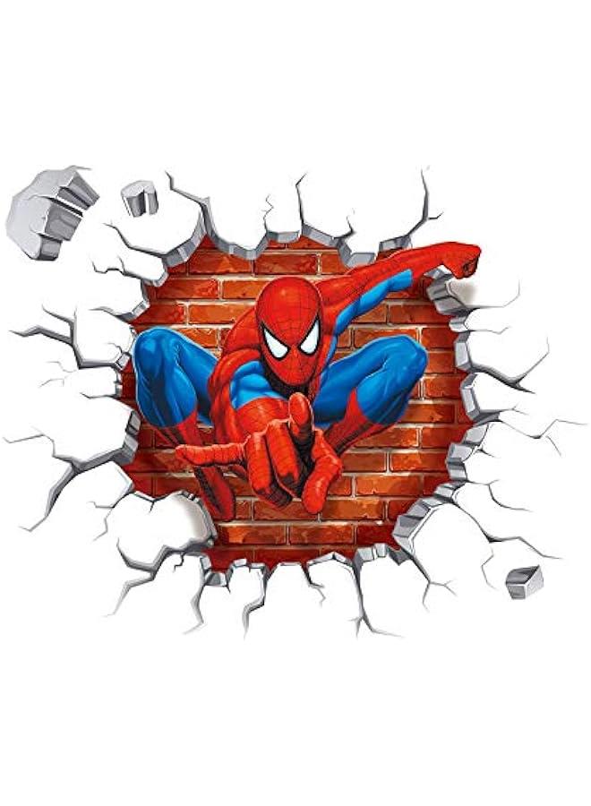 Spiderman Wall Stickers DIY Removable Spiderman Children Themed Art Boy Room Wall Sticker Bedroom Nursery Playroom Decoration Wall Stickers - Image 1