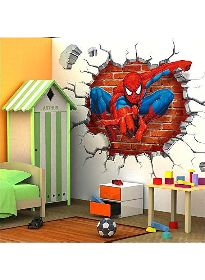 Spiderman Wall Stickers DIY Removable Spiderman Children Themed Art Boy Room Wall Sticker Bedroom Nursery Playroom Decoration Wall Stickers - Image 3