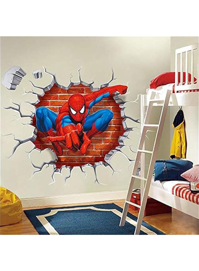 Spiderman Wall Stickers DIY Removable Spiderman Children Themed Art Boy Room Wall Sticker Bedroom Nursery Playroom Decoration Wall Stickers - Image 4