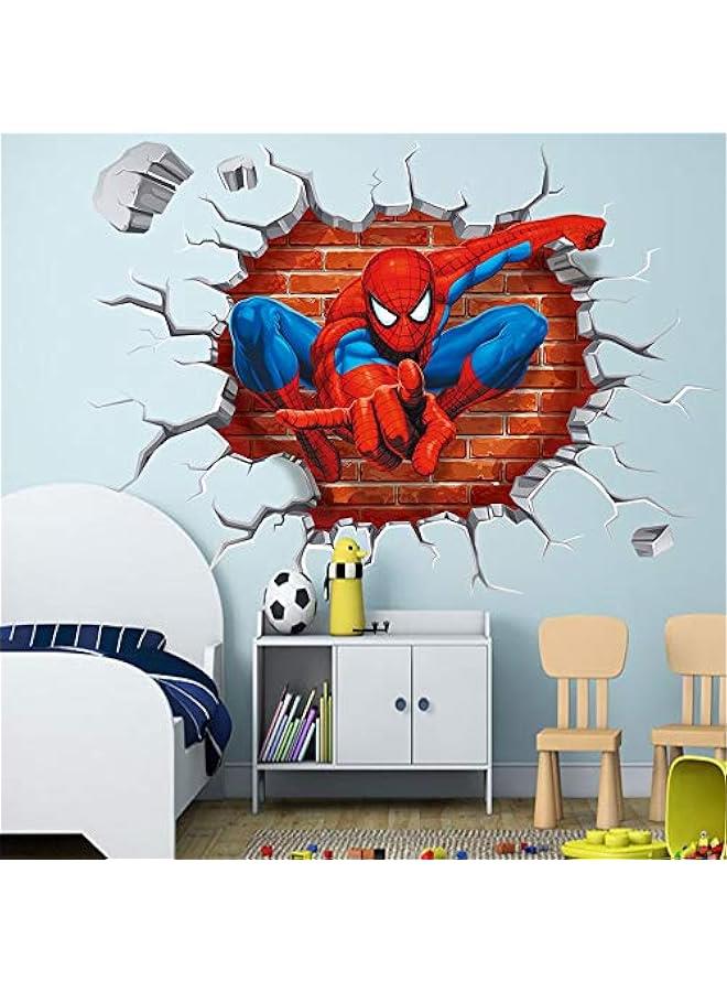 Spiderman Wall Stickers DIY Removable Spiderman Children Themed Art Boy Room Wall Sticker Bedroom Nursery Playroom Decoration Wall Stickers - Image 5