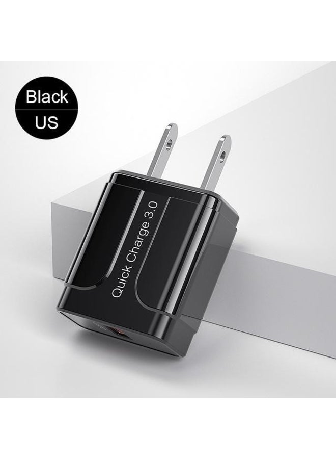 Rock Quick Charge 18W QC 3.0 Fast charger USB portable Charging Mobile Phone Charger For iPhone 11 Samsung s20 Xiaomi Huawei EU US Plug  - Image 2