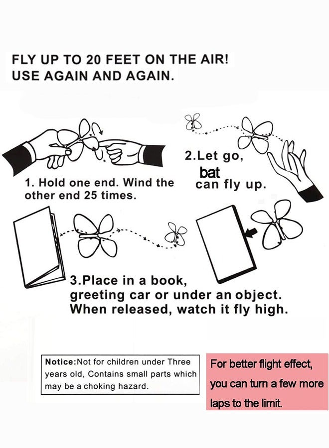أورجنيزر 10 قطعة الخفافيش السحرية تطير فراشة اللعب ، كهدية مفاجأة أو حزب في الهواء الطلق - Image 4