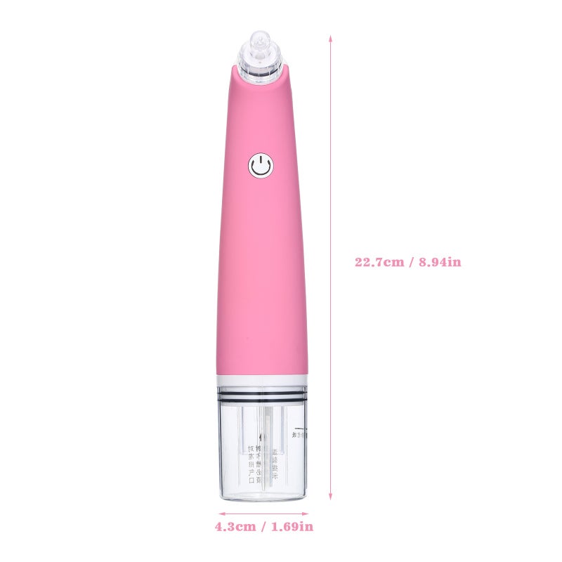 Electric Blackhead Remover: 3 Suction Levels, Liquid Holder, 4 Replaceable ABS Suction Heads - Painless Skin Tightening, Portable Ergonomic Design for Daily Facial Cleansing & Travel - Image 4